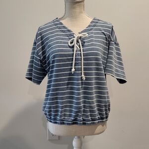 Jane Delancey vintage wash striped top